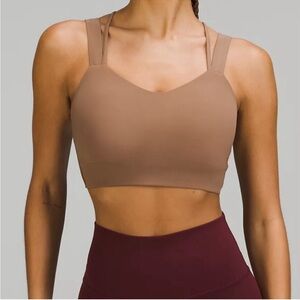 Lululemon Like a Cloud Longline Bra Light Support, D/DD Cup - light tan color